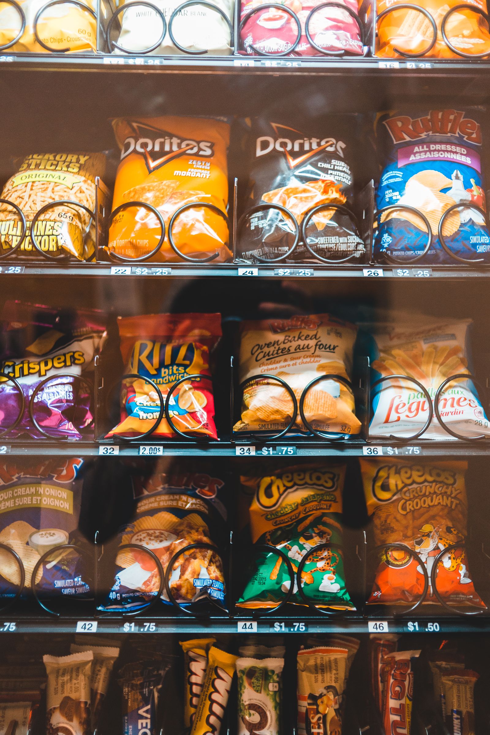 Snacks - chips, candy, bars, and pastries